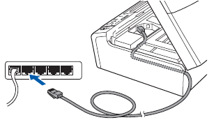 Bekabeld netwerk Win - Sluit de kabel aan - Stap 2