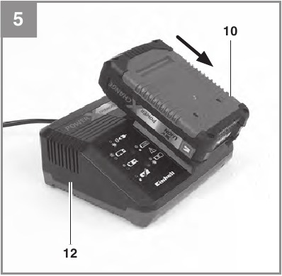 Het lithium-accupack opladen