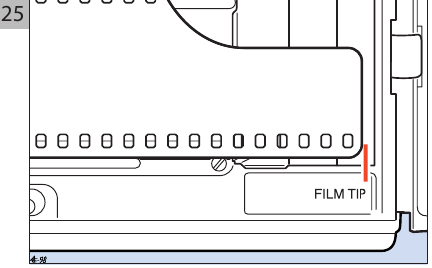 Film laden - Stap 2