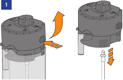 Het Rapid Cappuccino System monteren - Stap 1