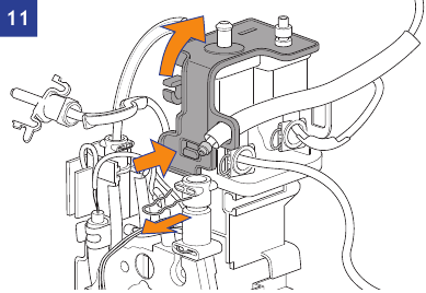 Thermoblock/Stoomgenerator/Pomp verwijderen - Stap 11