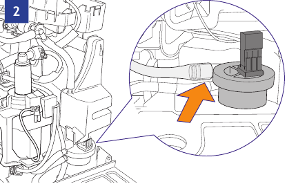 Thermoblock/Stoomgenerator/Pomp verwijderen - Stap 2