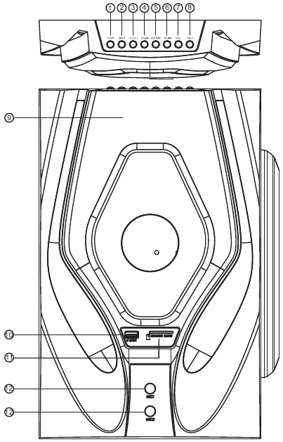 VOORPANEEL VAN SUBWOOFER