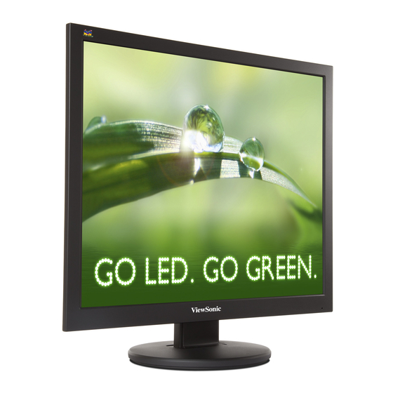 ViewSonic VA925-LED Gebruikshandleiding