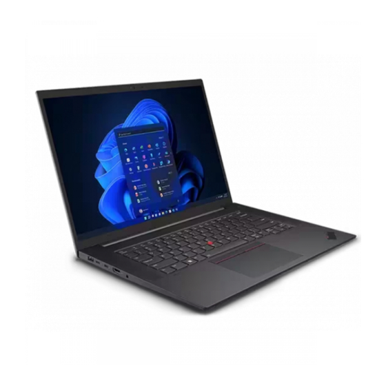 Lenovo ThinkPad P1 Gen 6 Gebruikershandleiding