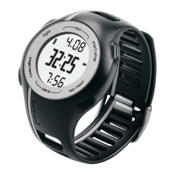 Garmin FORERUNNER 110 Gebruikershandleiding