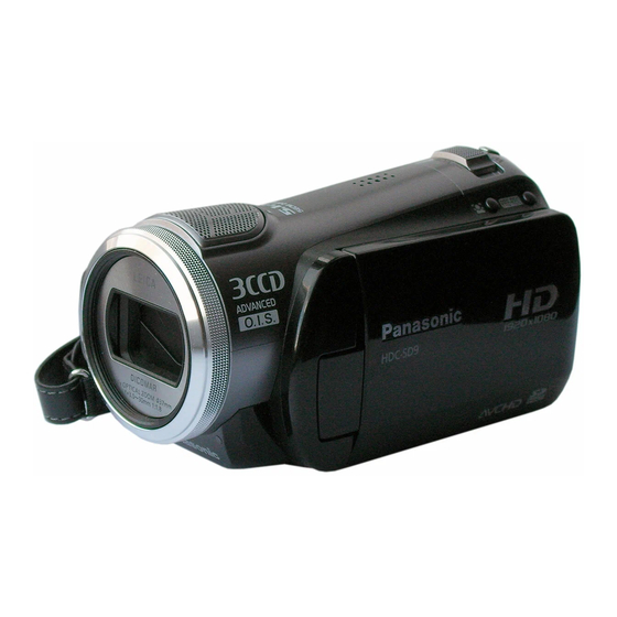 Panasonic HDC-SD9 Gebruiksaanwijzing