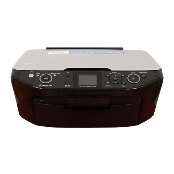 Epson STYLUS PHOTO RX585 Series Basishandleiding