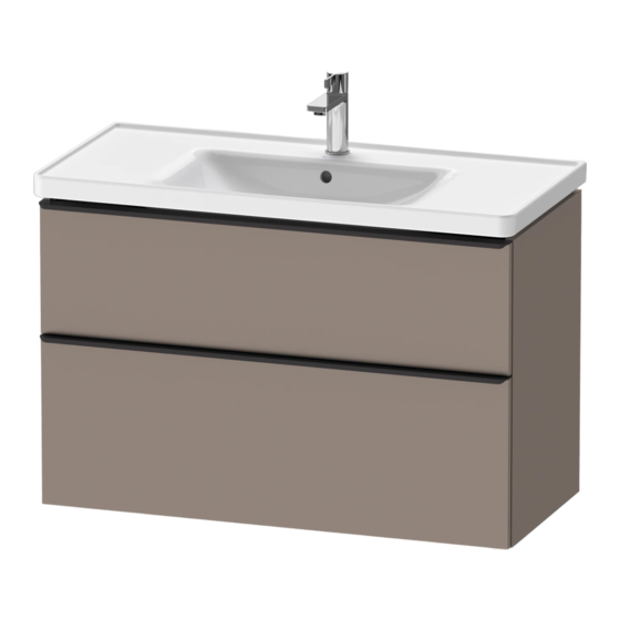 DURAVIT D-Neo DE 4356 Montagehandleiding