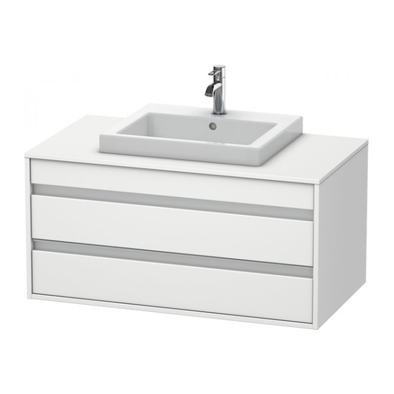 DURAVIT Ketho KT 6755 Montagehandleiding