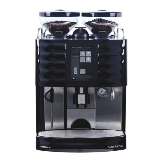 Schaerer Coffee Art Plus TouchIT Gebruiksaanwijzing