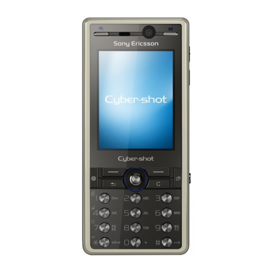 Sony Ericsson K810i Handleiding