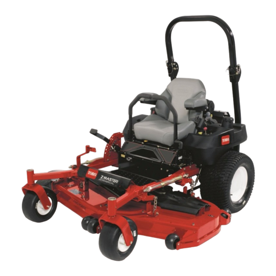 Toro Z580-D Z Master Gebruikershandleiding