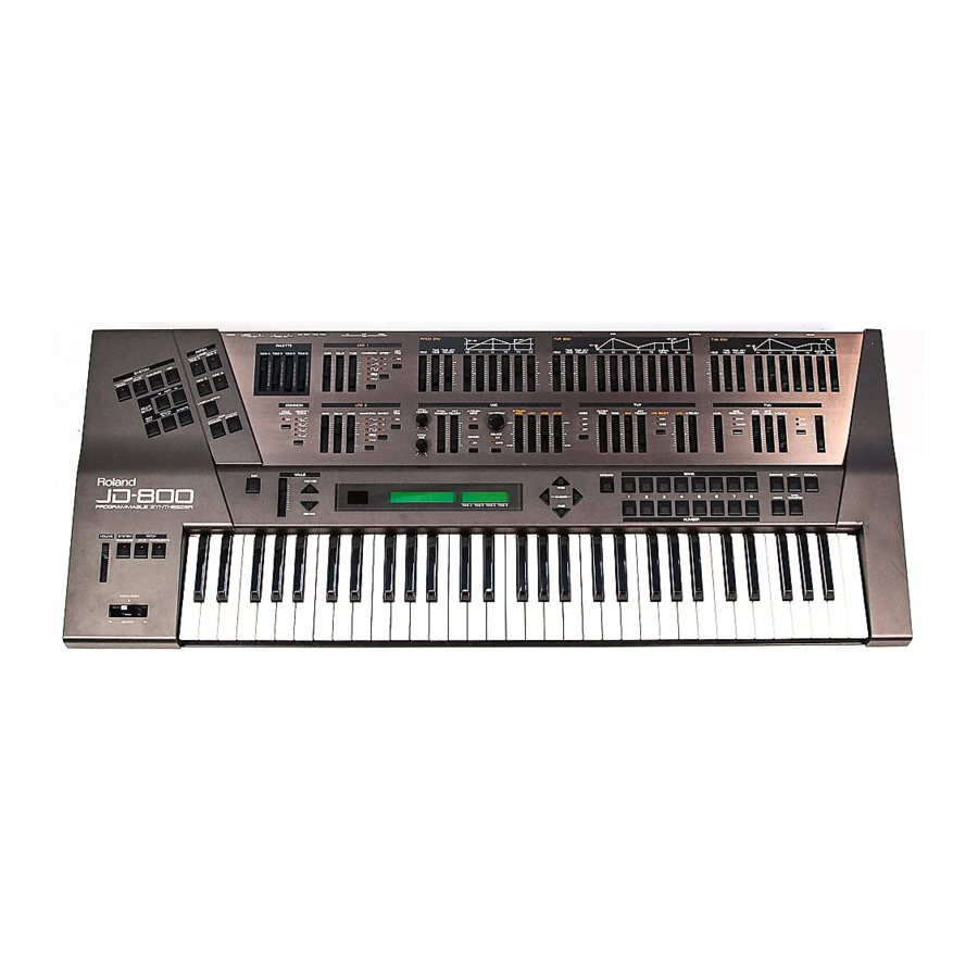 Roland JUPITER-X, JUPITER-Xm, JD-800 synthesizer