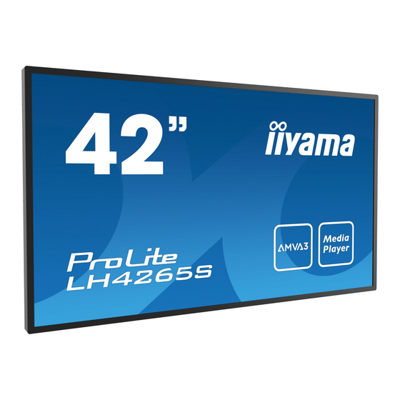 iiayma ProLite TH4265MIS Gebruikershandleiding