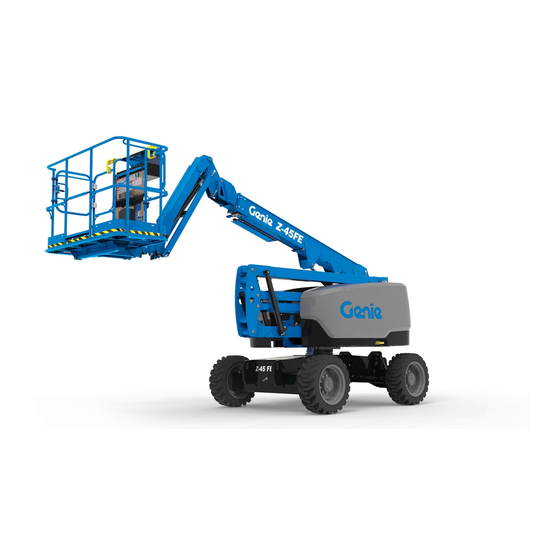 Terex Genie Z-45FE Bedieningshandleiding