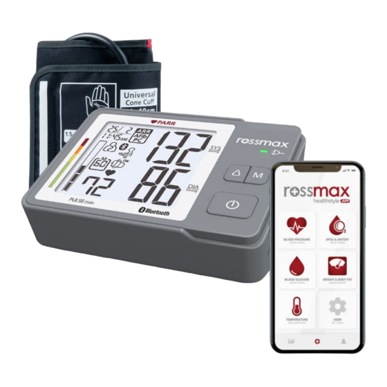 Rossmax Z5 Beknopte Handleiding