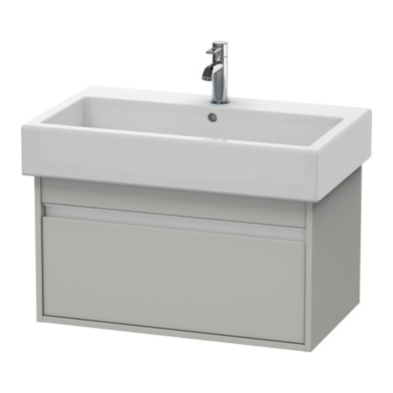 DURAVIT Ketho KT 6687 Montagehandleiding