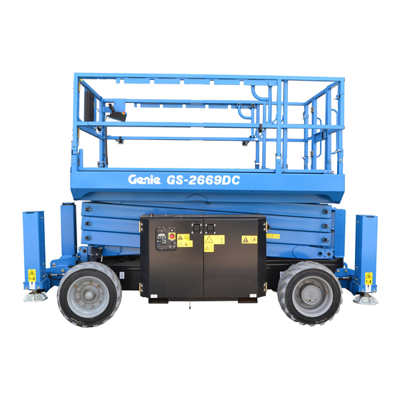 Terex Genie GS-2669DC Bedieningshandleiding