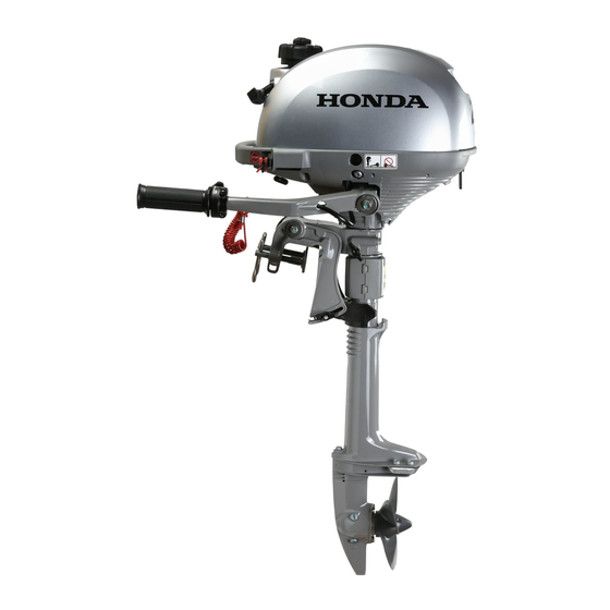 HONDA marine BF2.3D SCHU Gebruikershandleiding