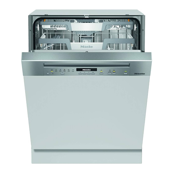 Miele G 7100 Gebruiksaanwijzing