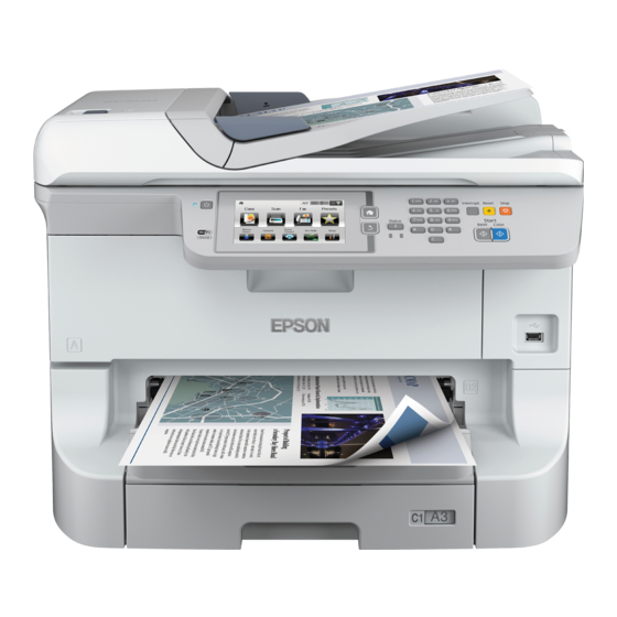 Epson WF-8510 Series Gebruikershandleiding