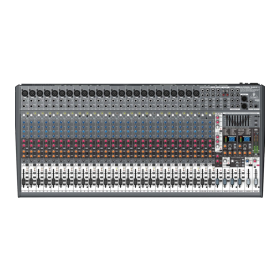 Behringer EURODESK SX3242FX Gebruiksaanwijzing