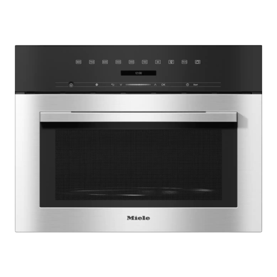 Miele M 7140 TC Gebruiksaanwijzing