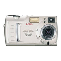 Minolta Dimage E201 Gebruiksaanwijzing