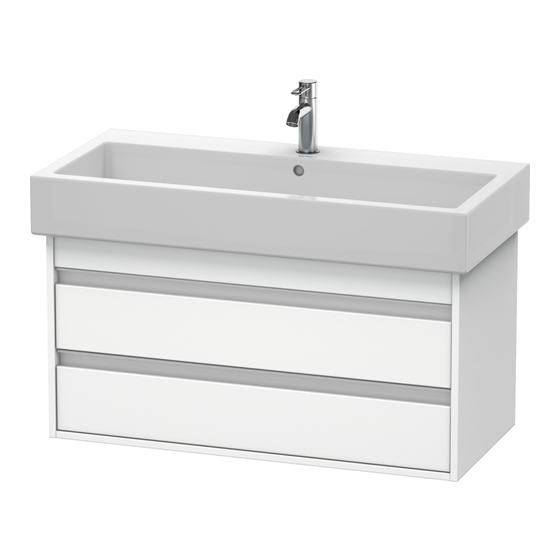 DURAVIT Ketho KT 6638 Montagehandleiding