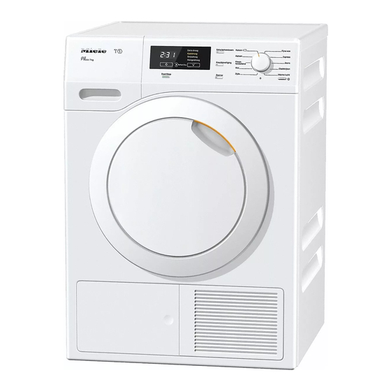 Miele TKB 150 WP Gebruiksaanwijzing