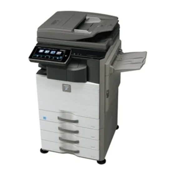 Sharp MX-M365N Verkorte Installatiehandleiding