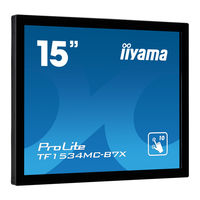 Iiyama ProLite TF1934MC Gebruikershandleiding