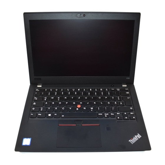 Lenovo ThinkPad X280 Gebruikershandleiding