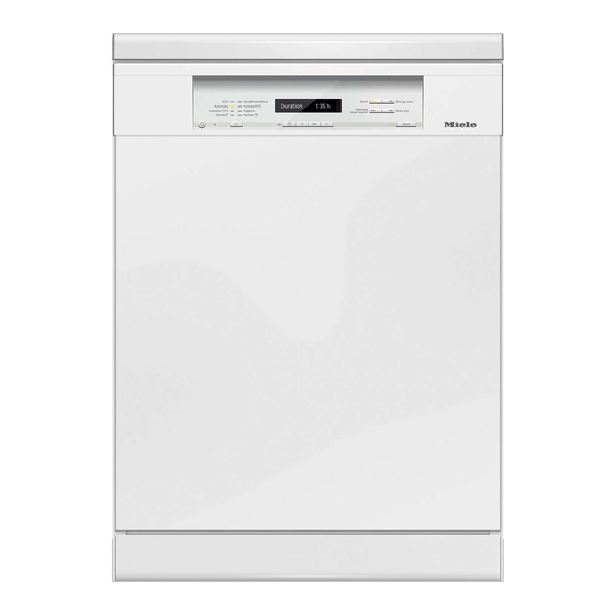 Miele G 6820 Gebruiksaanwijzing