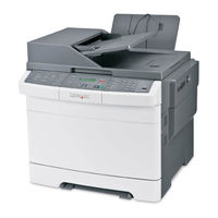 Lexmark X544n Gebruikershandleiding