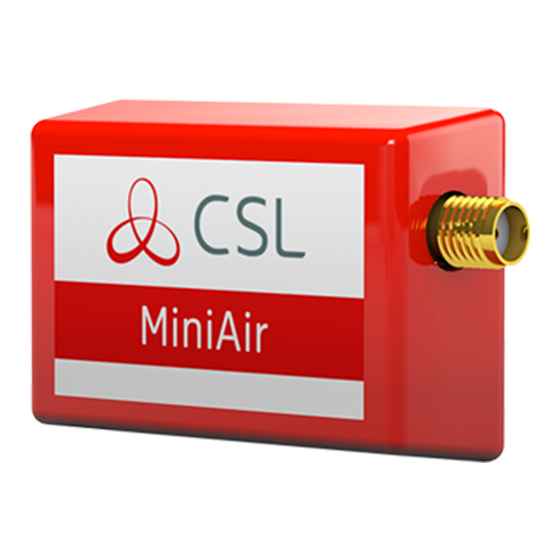 CSL MiniAir Instructiehandleiding