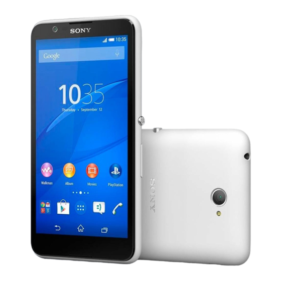 Sony Xperia E4 Dual E2115 Gebruikershandleiding