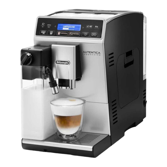 DeLonghi Autentica Cappucino ETAM29.660.SB Gebruiksaanwijzing