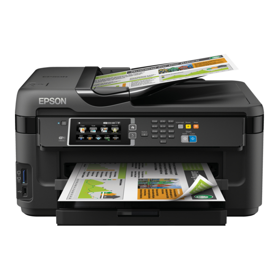 Epson WF-7610 Gebruikershandleiding