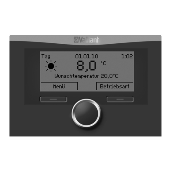 Vaillant calorMATIC VRC 470 Installatiehandleiding