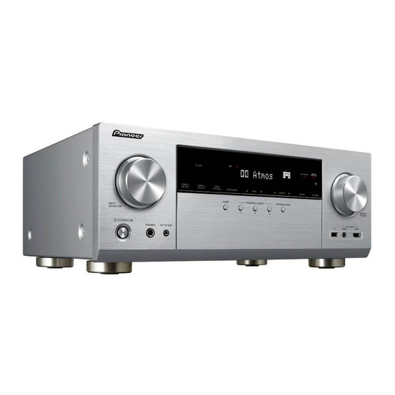 Pioneer VSX-LX305 Gebruikershandleiding