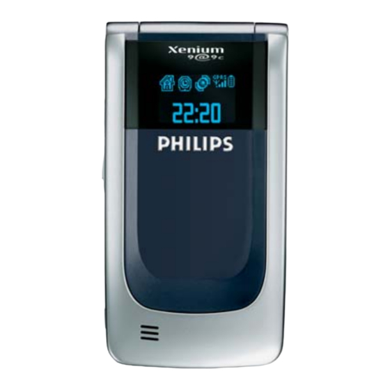 Philips Xenium 9@9c Gebruiksaanwijzing