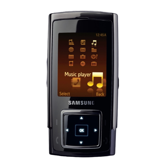 Samsung SGH-E950 Gebruiksaanwijzing