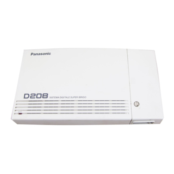 Panasonic KX-TD208NL Bedieningshandleiding