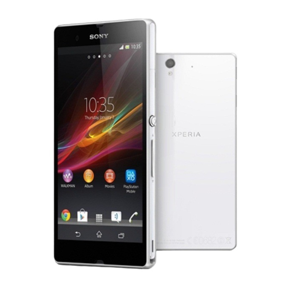 Sony Xperia Z C6603 Gebruikershandleiding