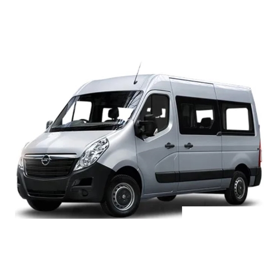 Opel Movano 2019 Gebruikershandleiding