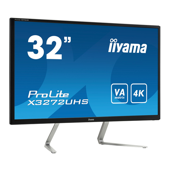 Iiyama ProLite X3272UHS Gebruikershandleiding