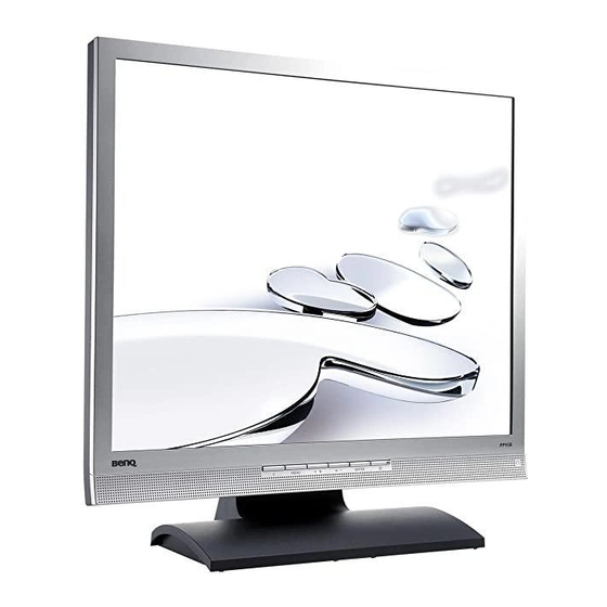 BenQ FP92E Gebruikershandleiding