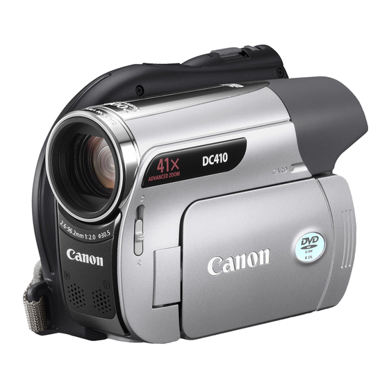 Canon DC410 Gebruiksaanwijzing